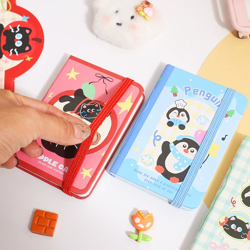 Kawaii Cat Penguin Notebook Dairy A7 ( 1pc )