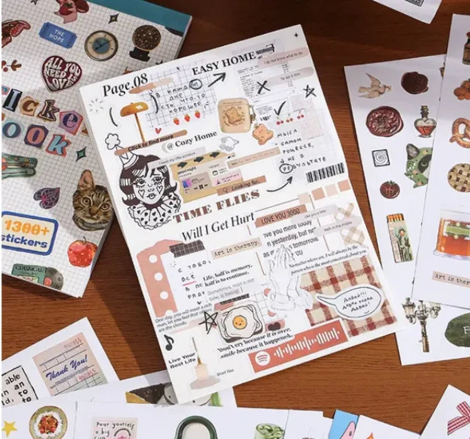 Daylight Gathering Collection Journaling Scrapbooking Sticker Book ( 50sheets )