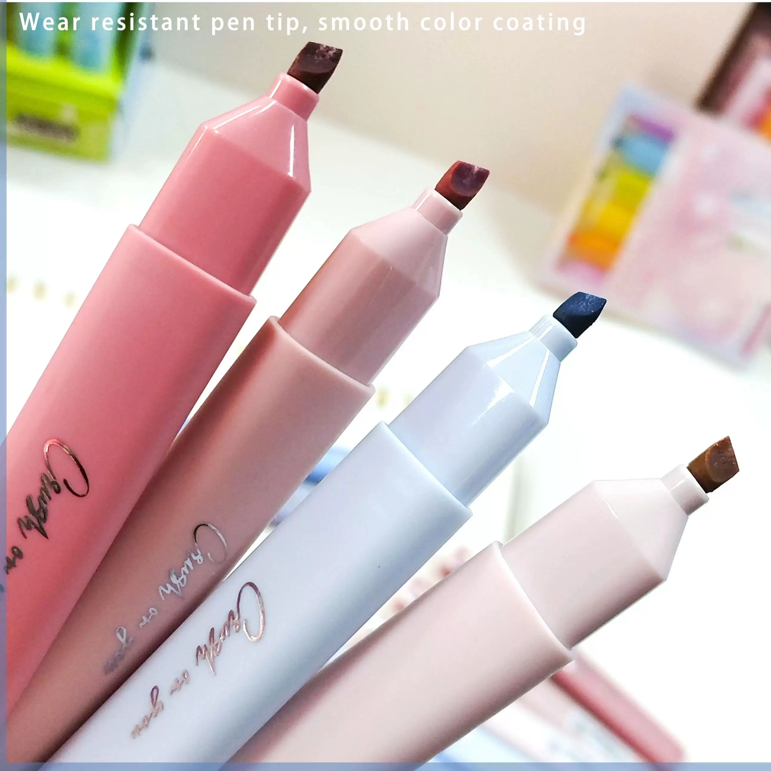 Aesthetic Morandi Pastel Highlighter Set ( 6pcs )
