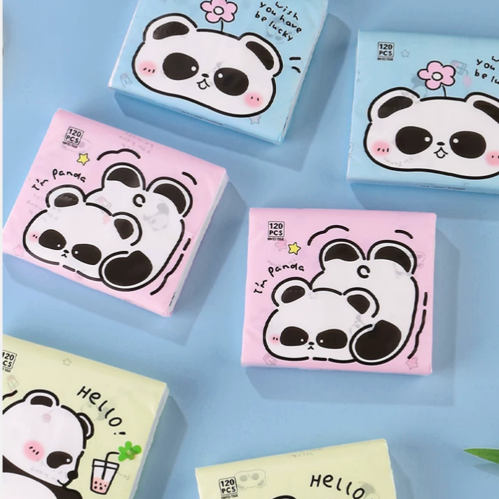 Panda Printed Tissues ( 1 pack )