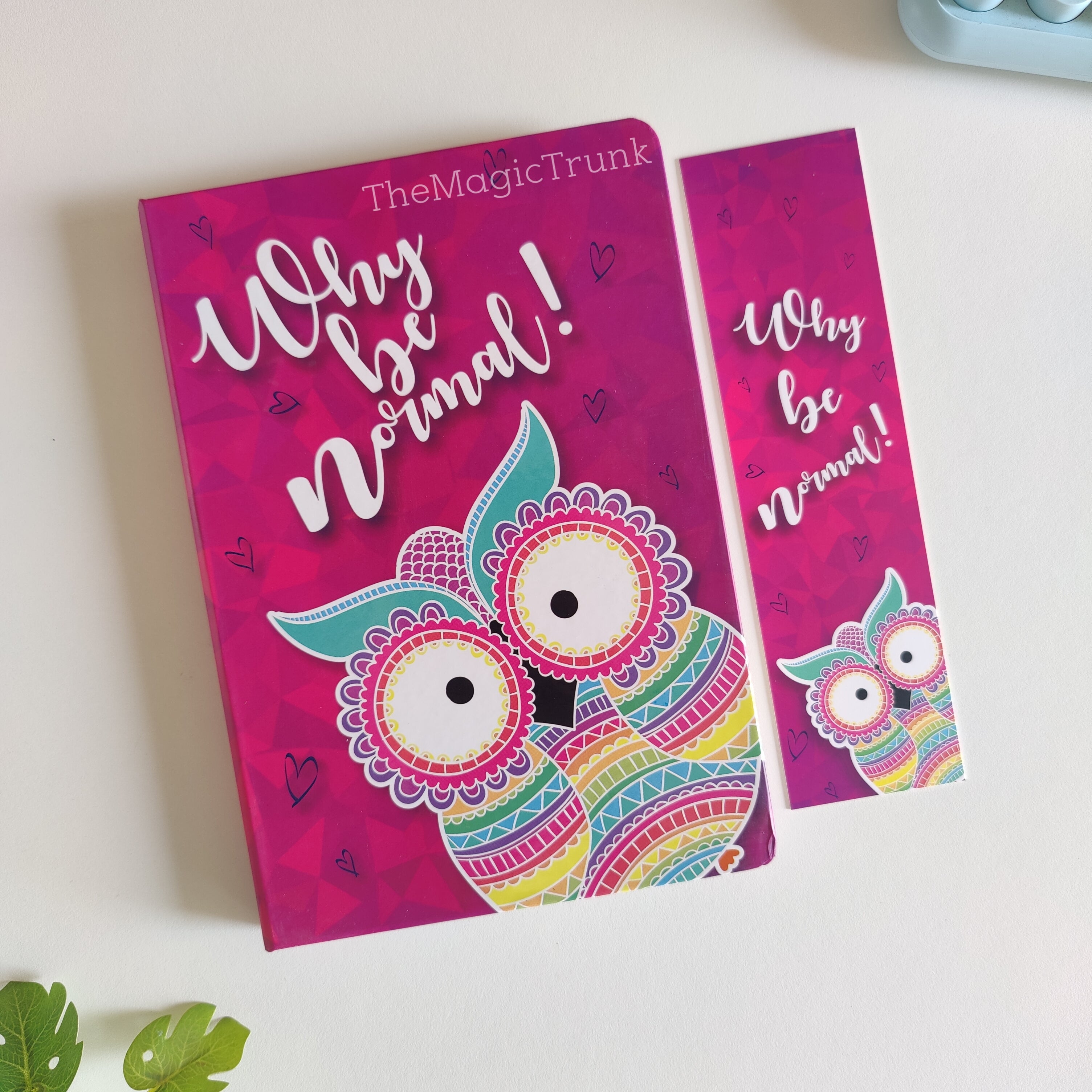 Quoted Motivational Notebook Diary With Bookmark ( 1pc )