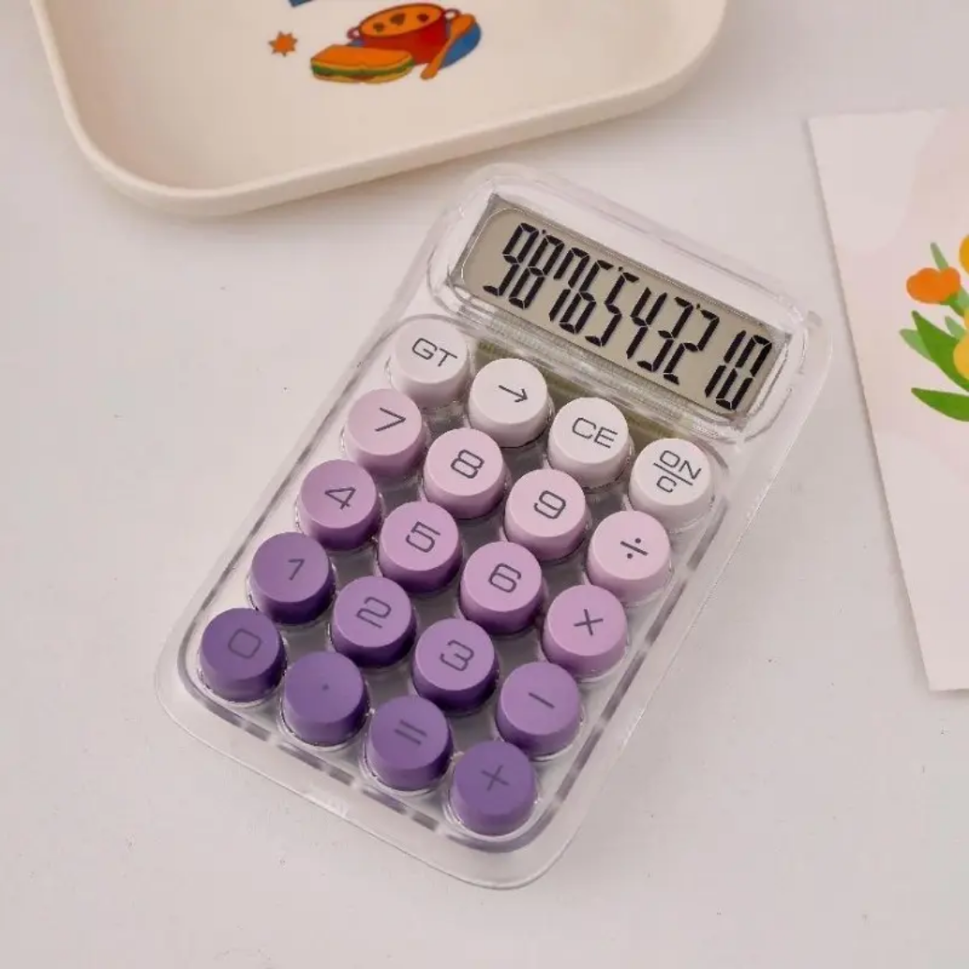 Semi Transparent Mechanical Calculator ( 1pc )