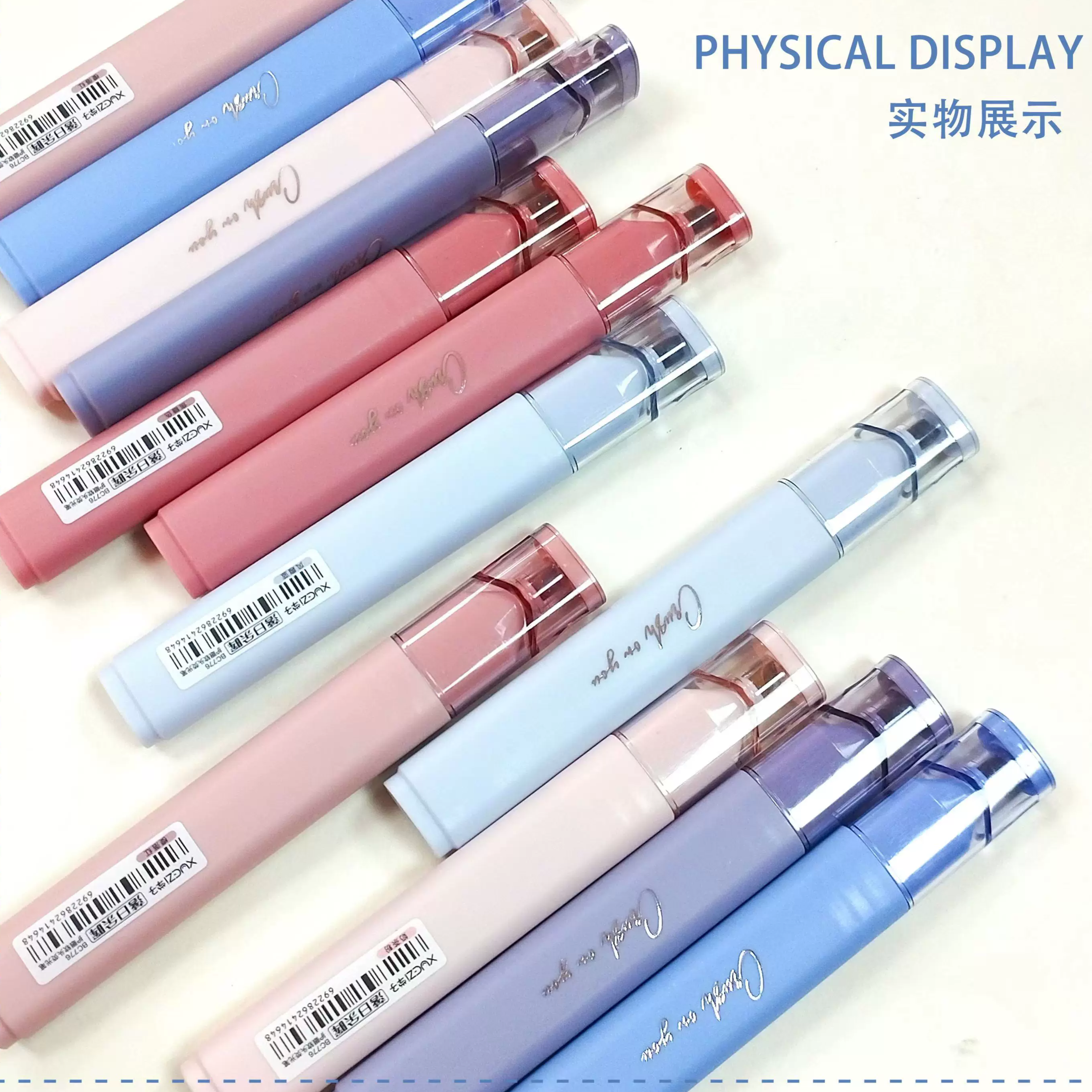Aesthetic Morandi Pastel Highlighter Set ( 6pcs )