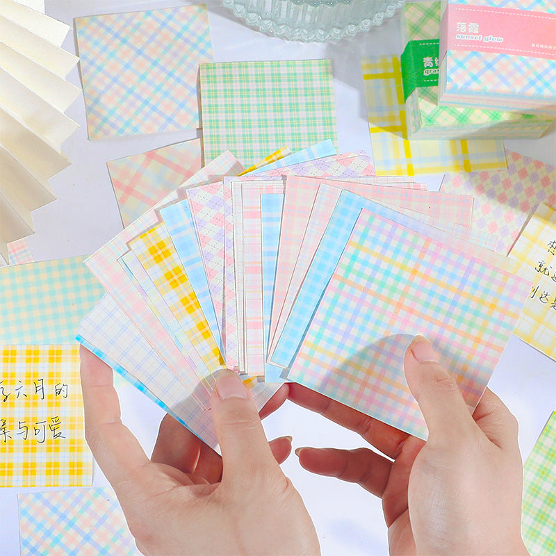 Pastel Grid Sticky Notes ( 1pc )