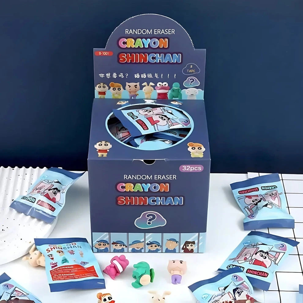 Shinchan 3D Mystery Surprise Erasers ( 1 pack )