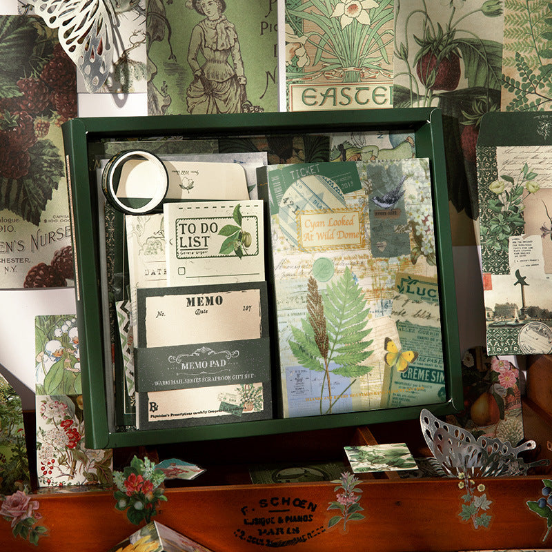 Botanical Vintage Journal Scrapbook Gift Set ( 1 set )