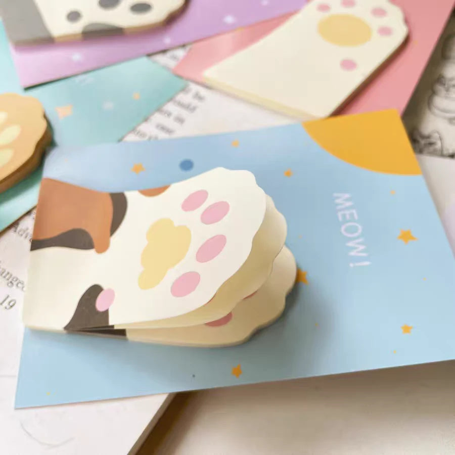 Meow Paw Series Self Adhesive Sticky Notes ( 1pc )