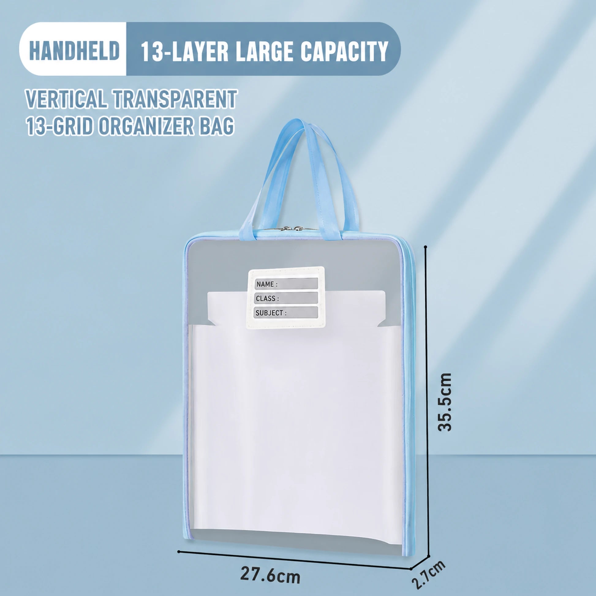 Aesthetic Mesh File Folder / Document Folder With Handle & Zip Closure A4 ( 1 pc )