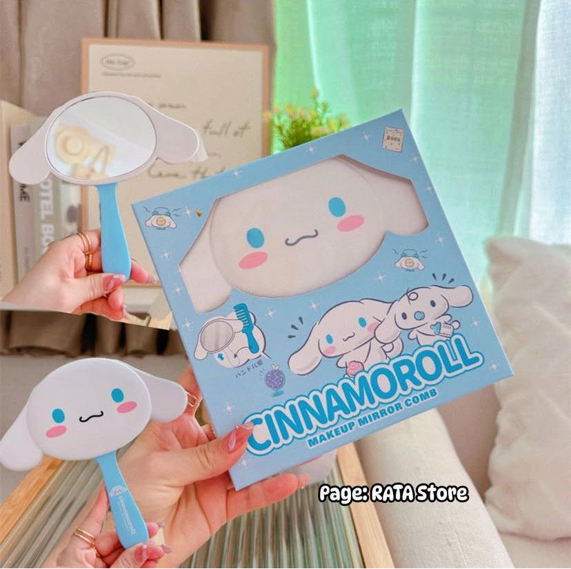 Sanrio Hand Mirror With Comb ( 1pc )