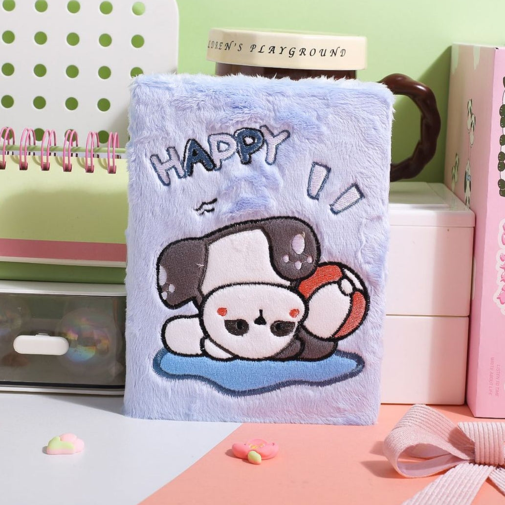 Panda Fur Notebook Dairy ( 1pc )