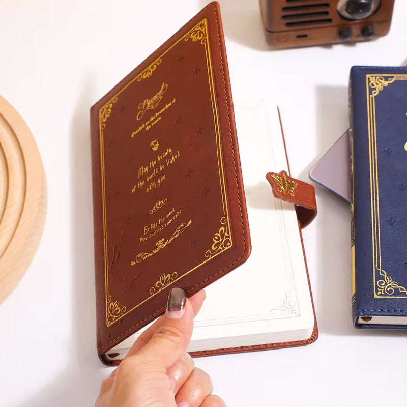 Vintage Quoted Leather Notebook Diary (1pc )