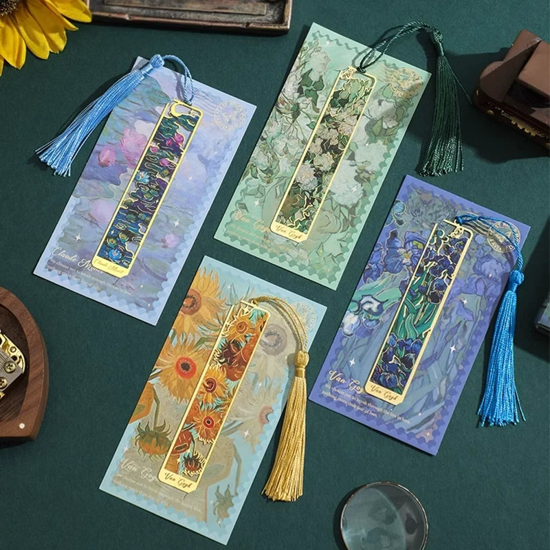 Van Gogh Metal Bookmark With Tassel ( 1pc )