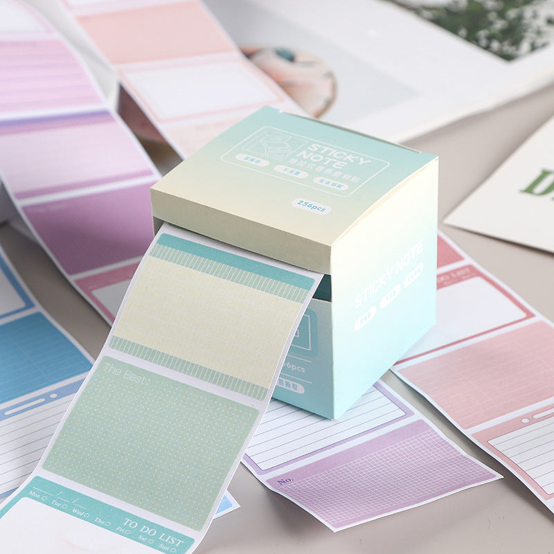 Morandi Peel Off Sticky Notes ( 1pc )