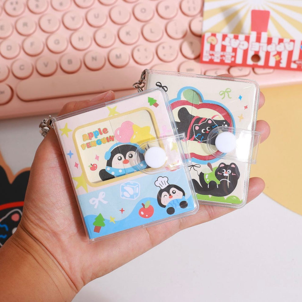 Kawaii Animal Pocket Keychain Diary ( 1pc )