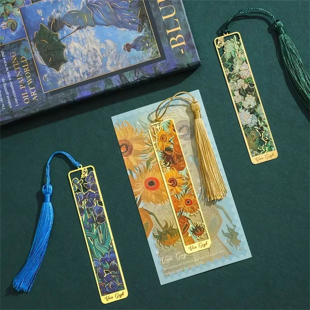 Van Gogh Metal Bookmark With Tassel ( 1pc )