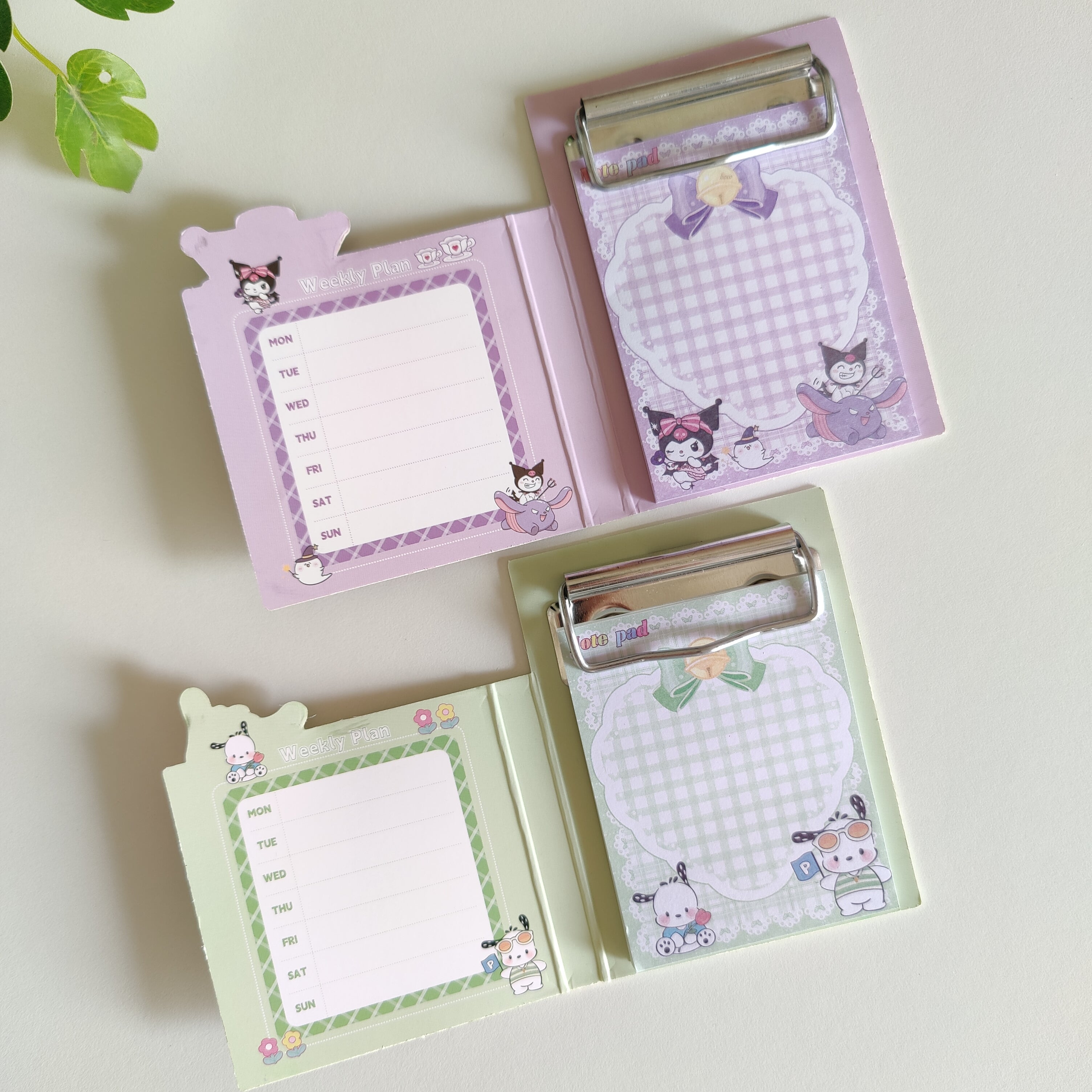 Sanrio Memo Pad Notepad With Clipboard ( 1pc )