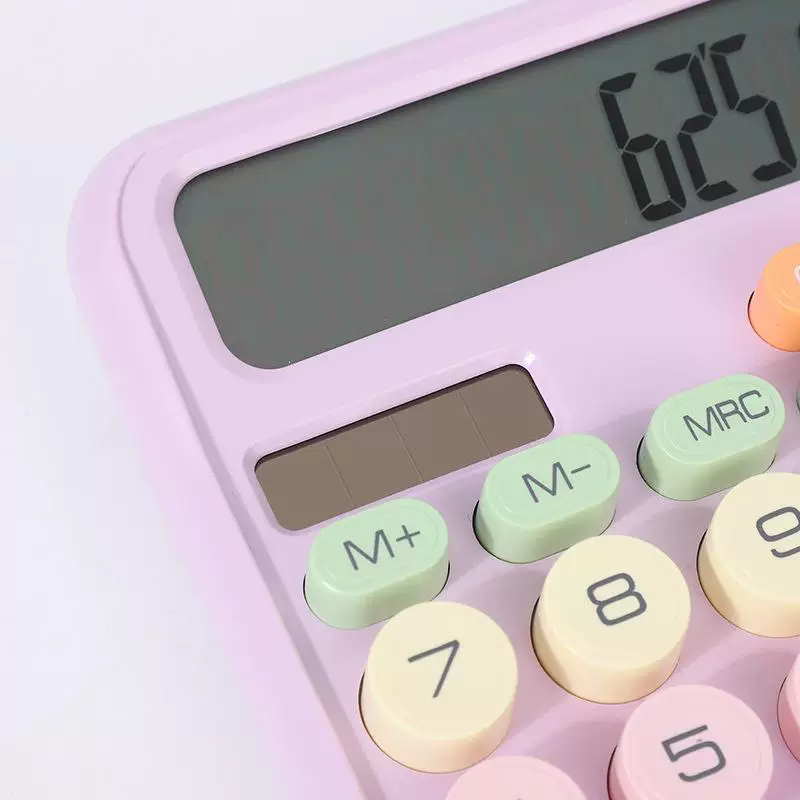 Pastel Calculator Solar / Battery Operated ( 1pc )