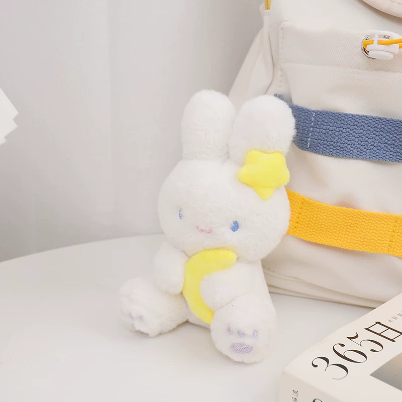 Night Bunny Soft Plush Keychain ( 1pc )