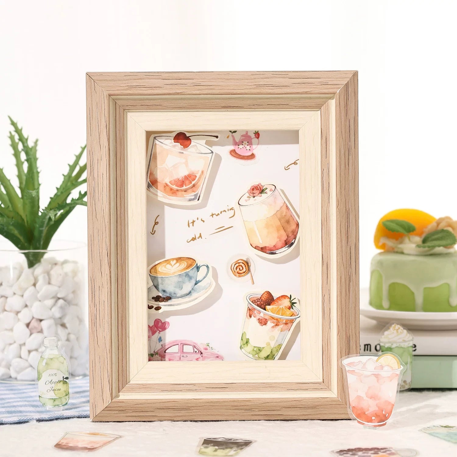 Beverage Series Themed DIY Journaling & Decoration Stickers ( 40pcs )