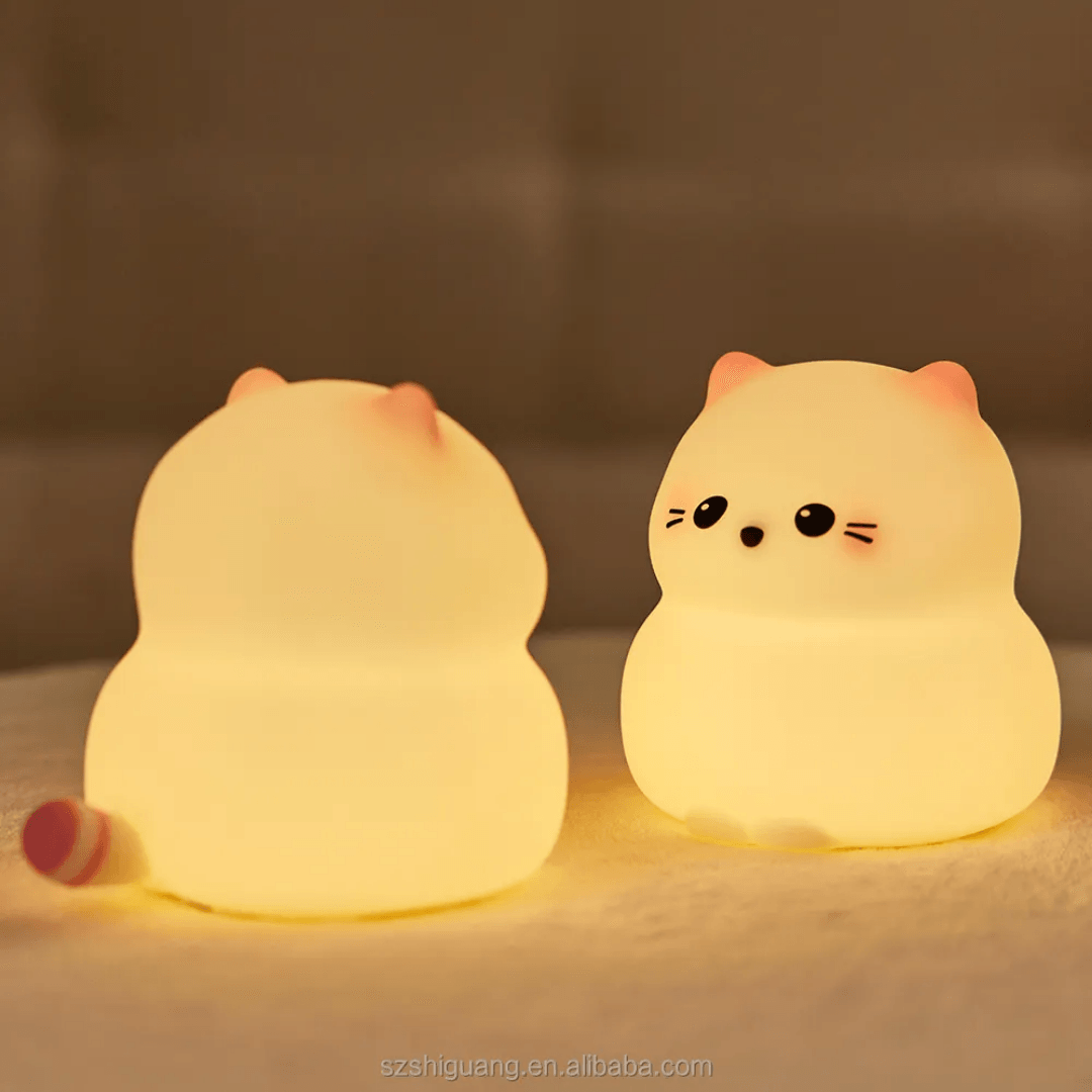 Meow Kitty Cat Silicon Lamp Rechargeable ( 1pc )