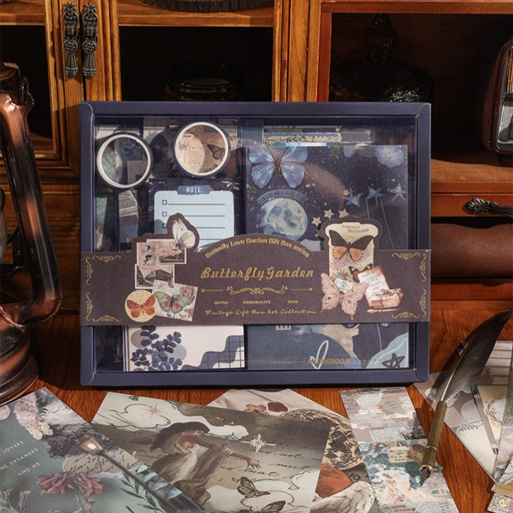 Butterfly Vintage Journal Scrapbook Gift Set ( 1 set )
