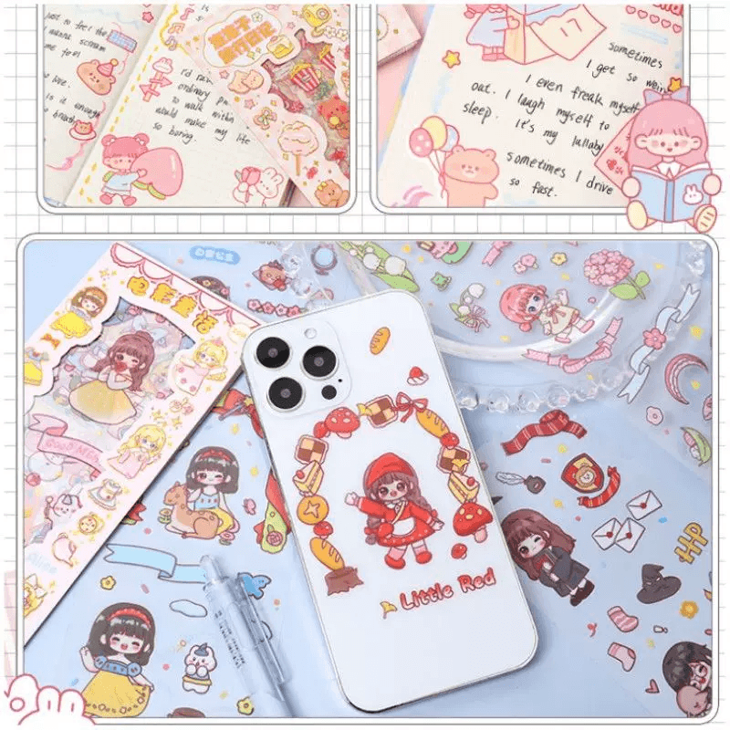 Kawaii Scrapbooking Sticker Sheet ( 20Sheets )