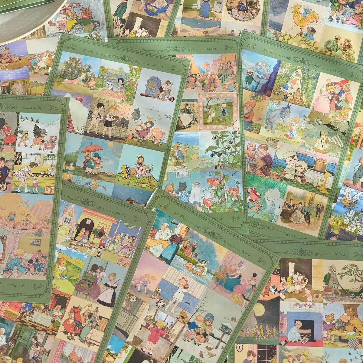 Folk Tale Vintage Series Journaling Scrapbooking Sticker Book ( 1pc )