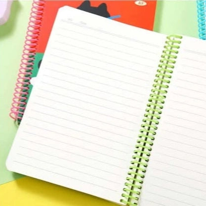Adorable Kitty Cat Pet Spiral Notebook Diary A5 ( 1pc )