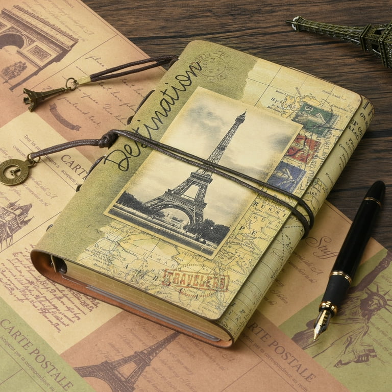 Vintage European Style Binder Journaling Notebook Diary Refillable ( 1pc )