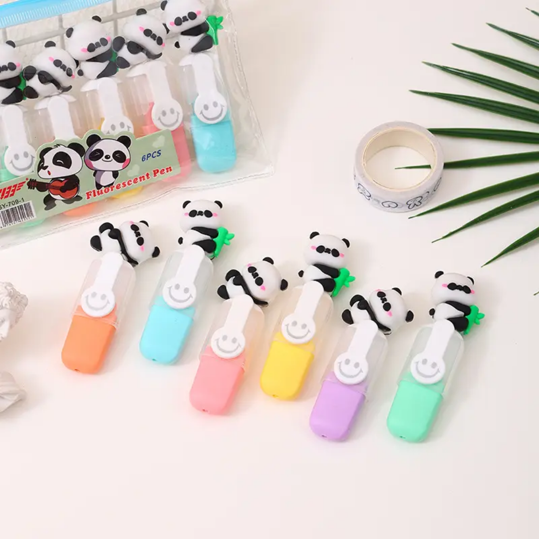 Panda Highlighter Set ( 6pcs )