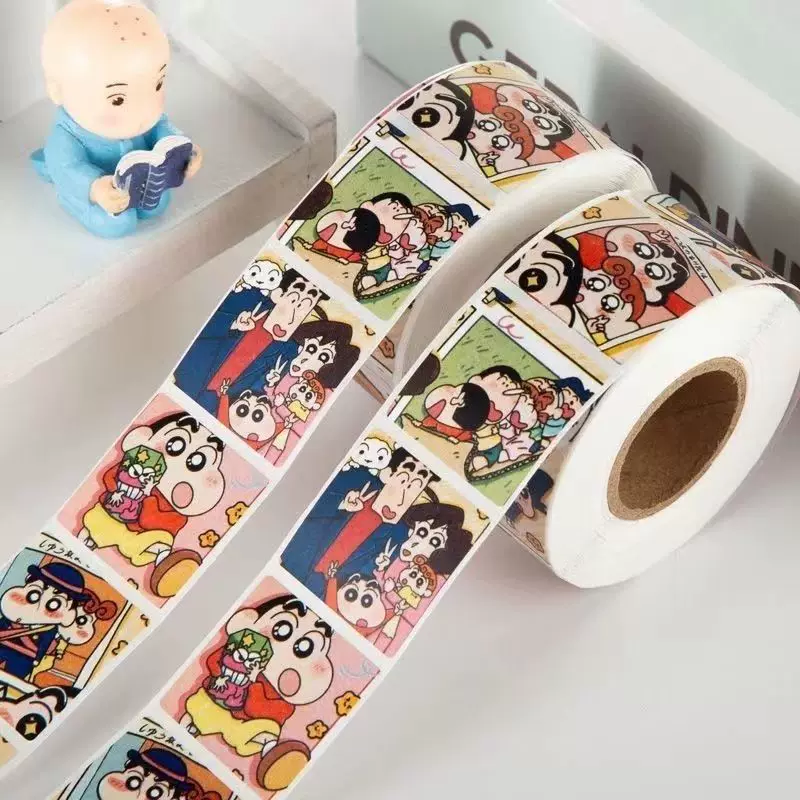 Shinchan Stamp Sticker Roll ( 500pcs )