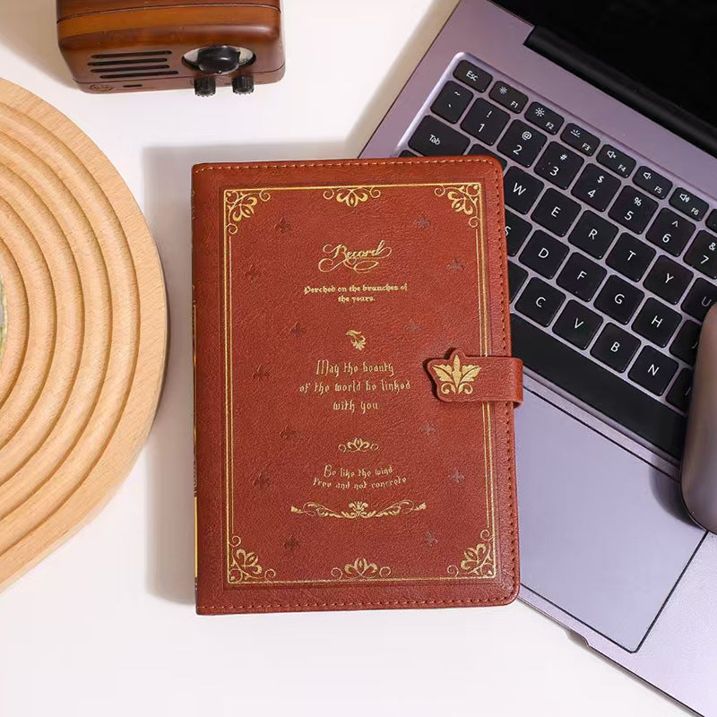Vintage Quoted Leather Notebook Diary (1pc )