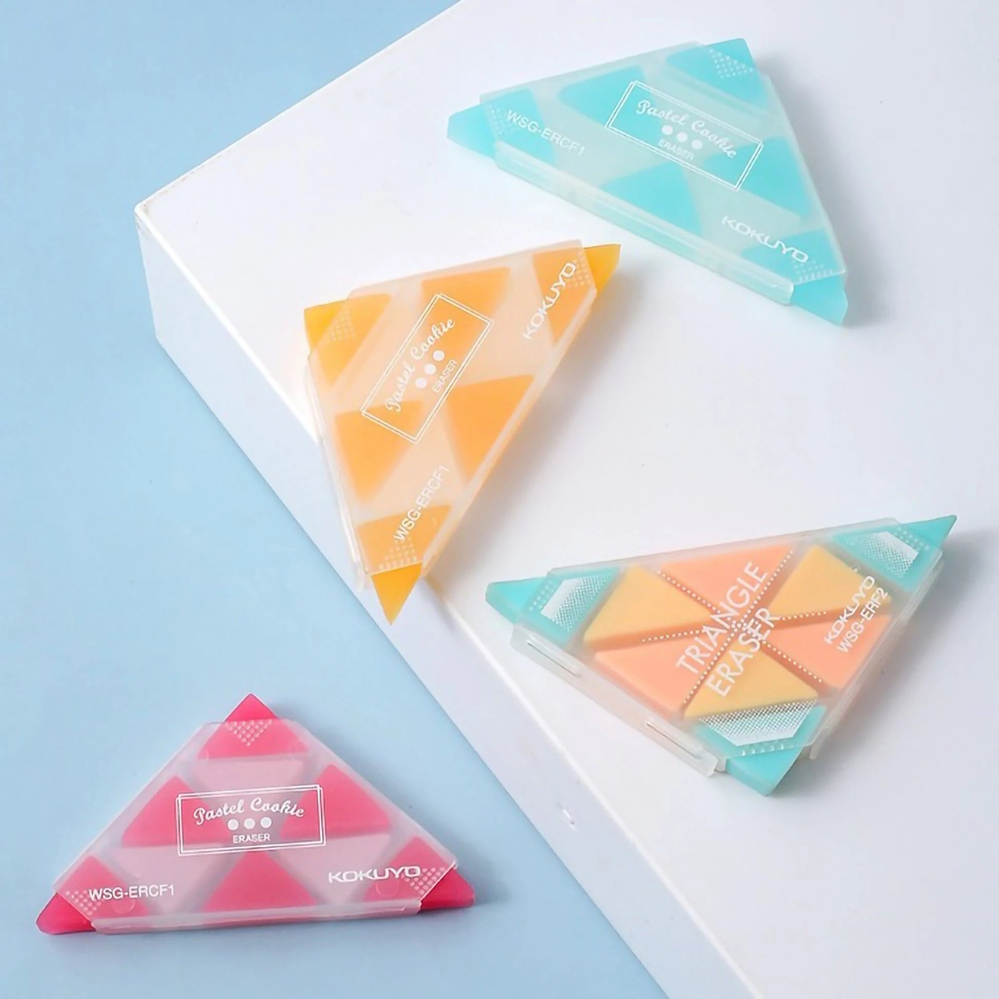 Multi Angled Triangular Eraser Set ( 1pc )