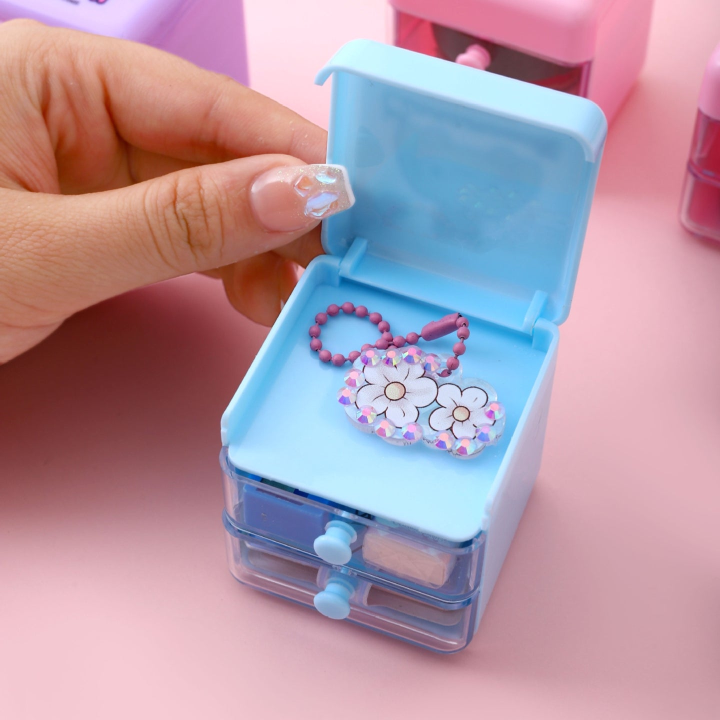 Sanrio Mini Desk Storage Organizer with Drawer ( 1pc )