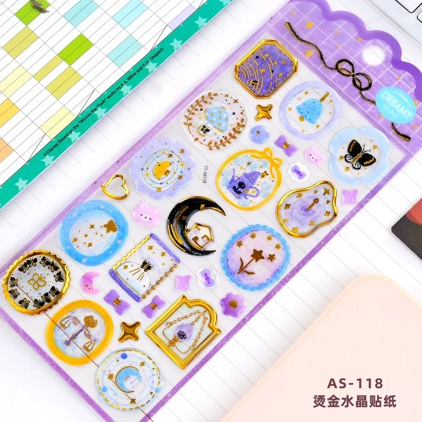 Dreamy Wax Seal Stickers Sheet Self Adhesive ( 1pc )