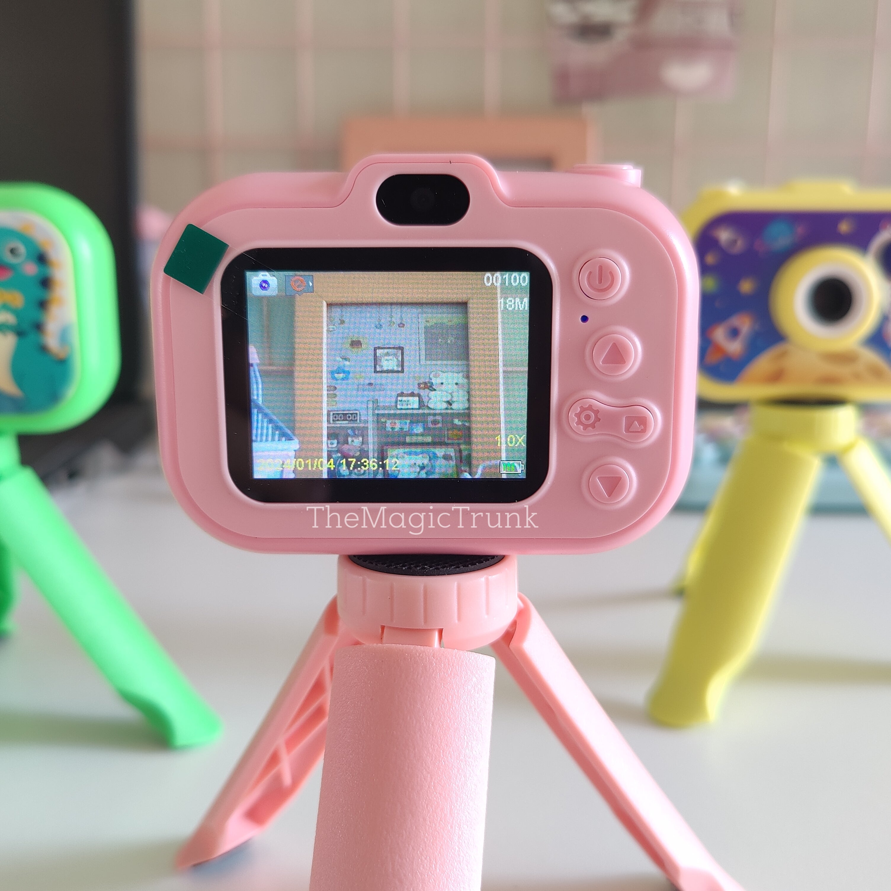 Kids Back & Selfie Camera With Stand ( 1pc )