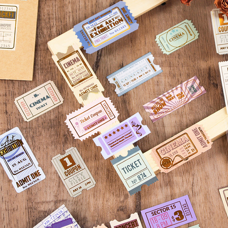 Stamp Journaling Scrapbooking Stickers ( 4 sheets )