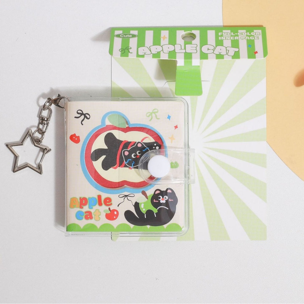 Kawaii Animal Pocket Keychain Diary ( 1pc )