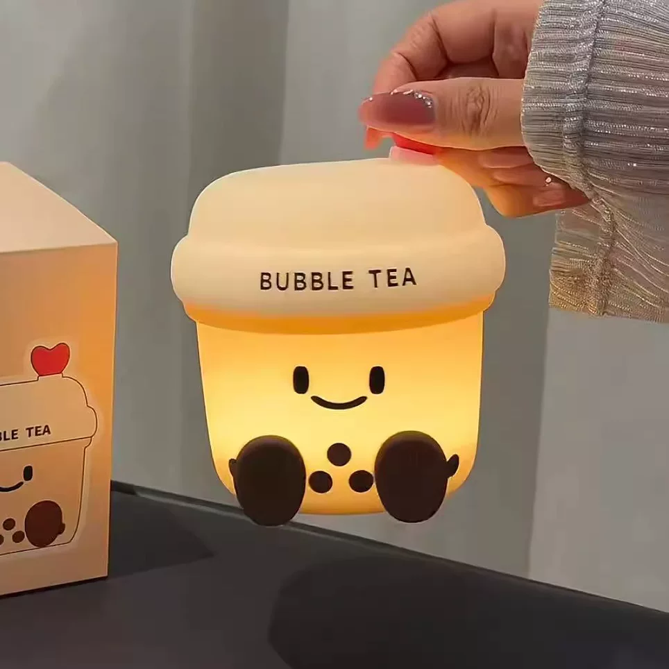 Bubble Boba Tea Silicon Lamp Rechargeable ( 1pc )