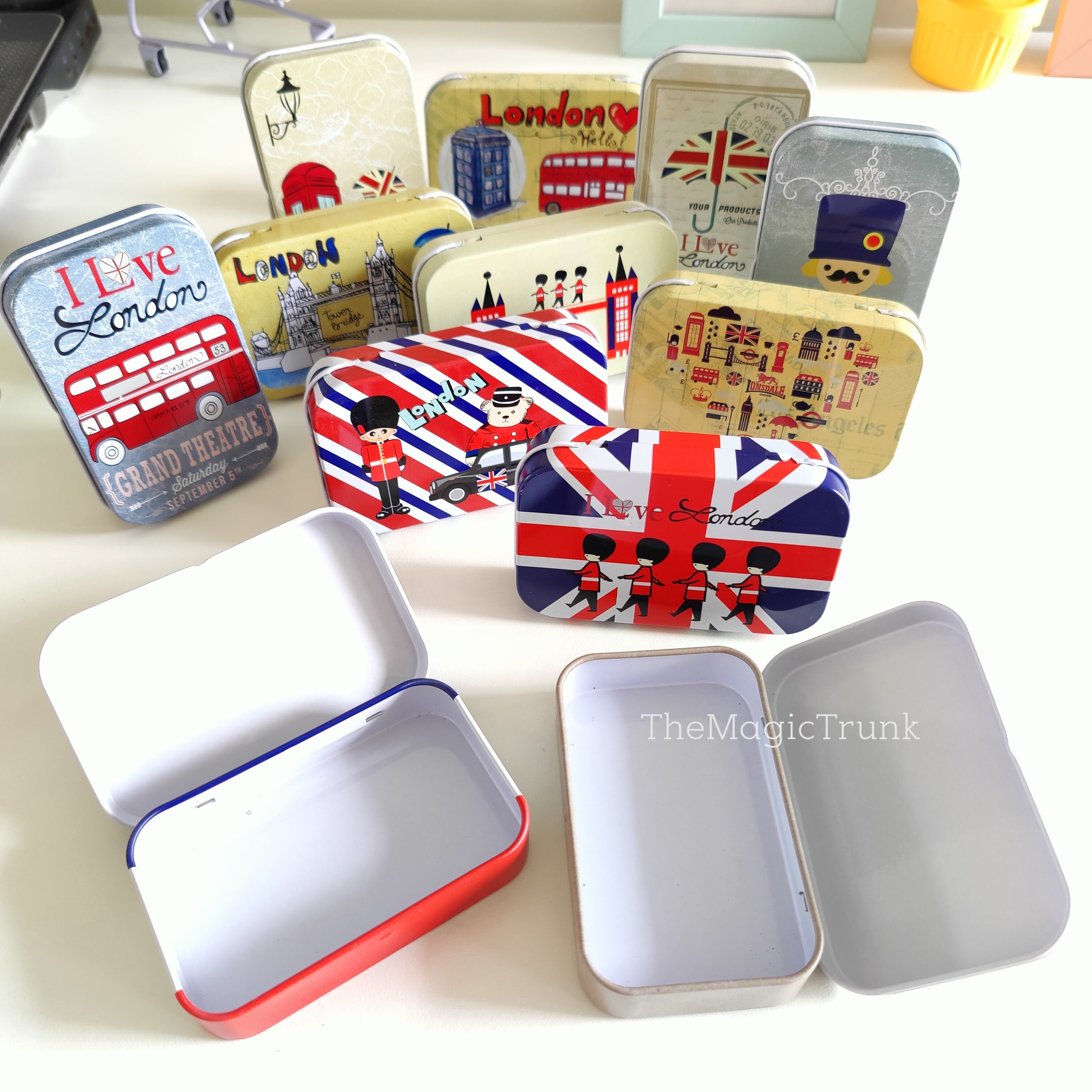 London Theme Tin Storage Box ( 1pc )
