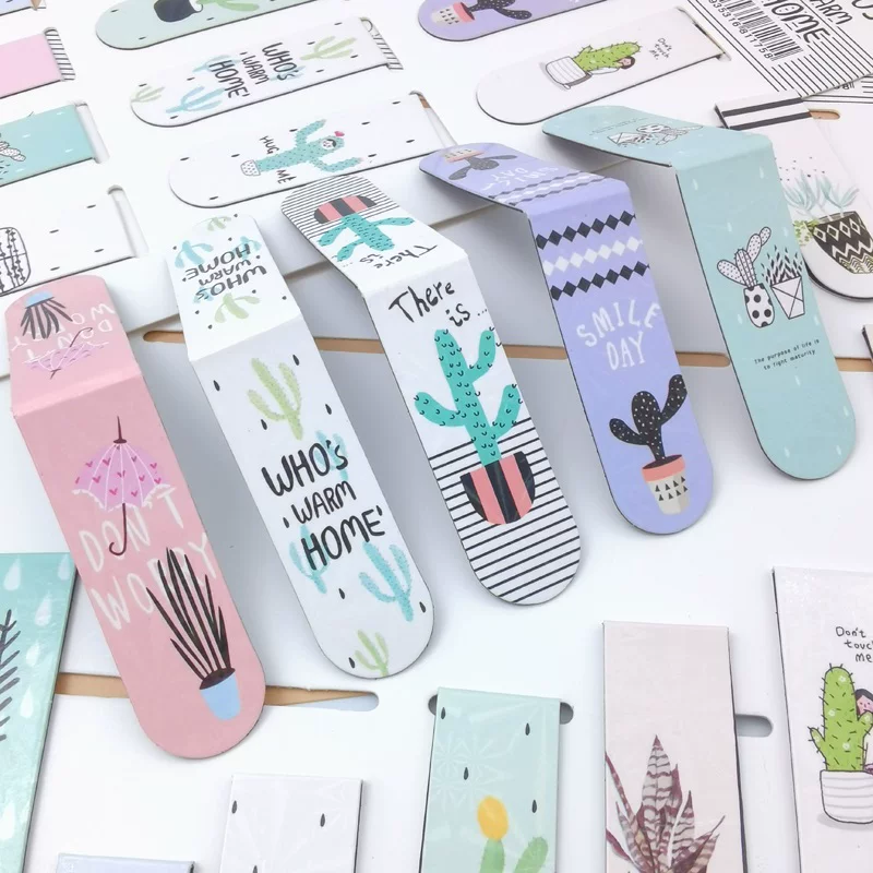 Cactus Magnetic Bookmarks ( 4 pc )
