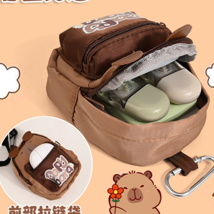 Mini Backpack Sling Style Coin Pouch with Keychain ( 1pc )