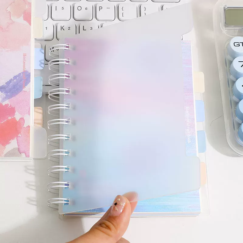 Watercolor Blooming Coil Bound Spiral Notebook Dairy ( 1pc )