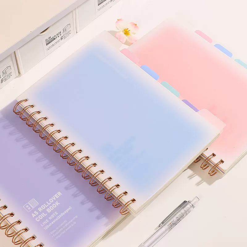 Gradient Morandi Spiral Notebook Diary ( 1pc )