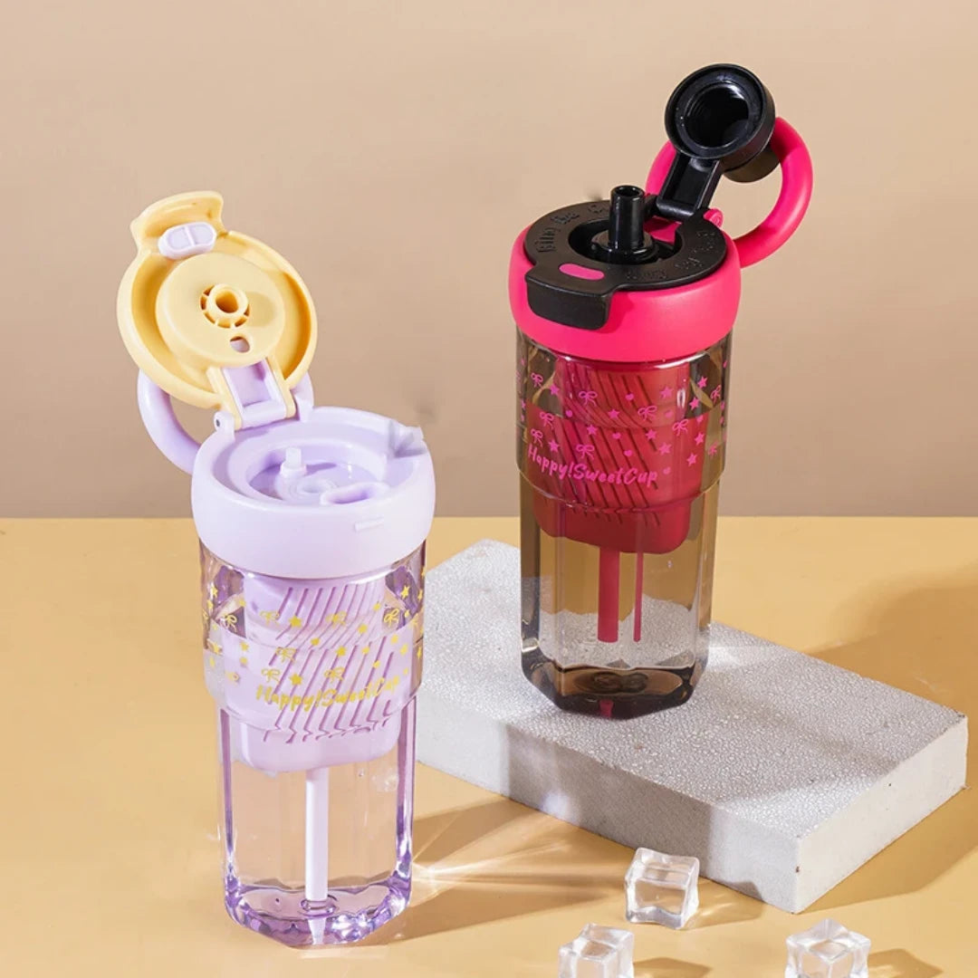 Pinteresty Bow Infuser Bottle Tumbler with Straw ( 1pc )