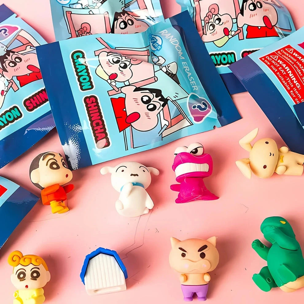 Shinchan 3D Mystery Surprise Erasers ( 1 pack )