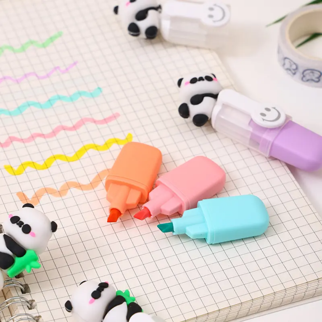 Panda Highlighter Set ( 6pcs )