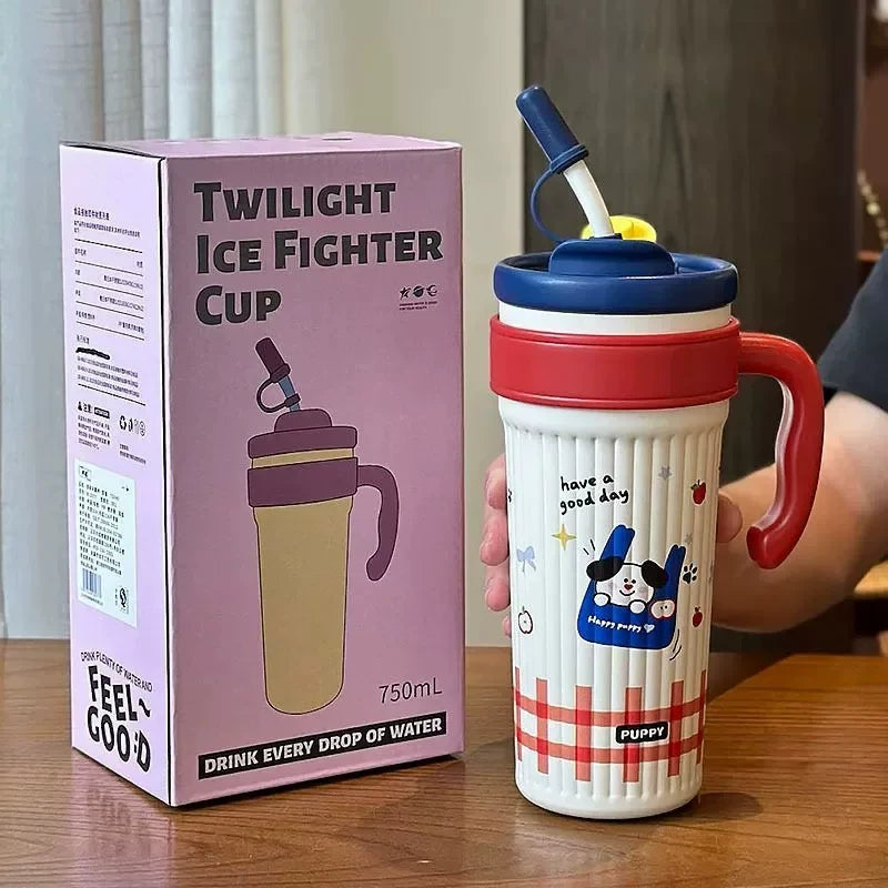 Pinteresty Stainless Steel Dual Sipper Tumbler ( 1pc )