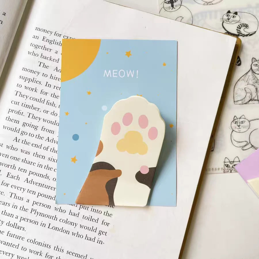 Meow Paw Series Self Adhesive Sticky Notes ( 1pc )