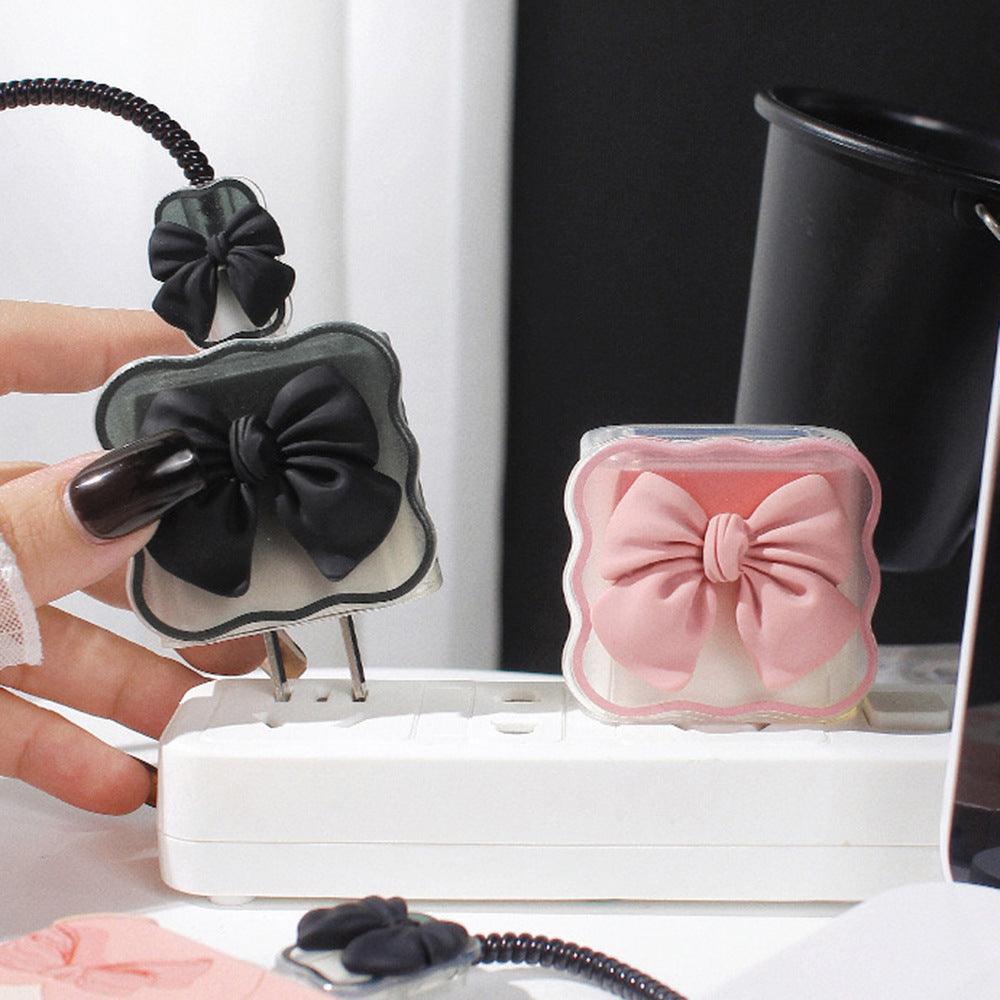 Pinteresty Bow Iphone Charger Cover Case ( 1pc )